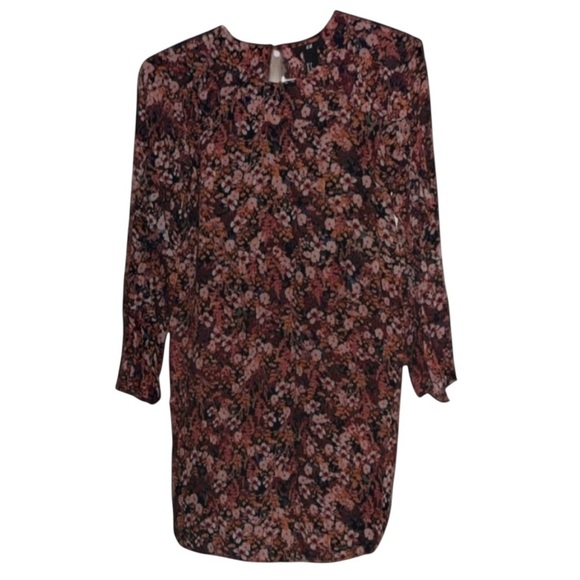 🌹H&M MINI FLORAL RUFFLE SLEEVED DRESS - Picture 1 of 4